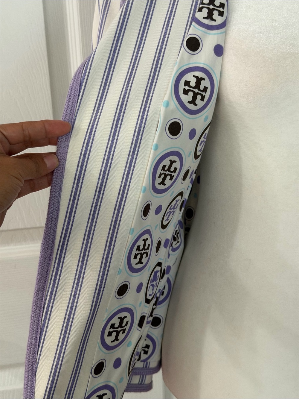 Tory Burch Lavender Striped Blazer - Picture 5 of 10
